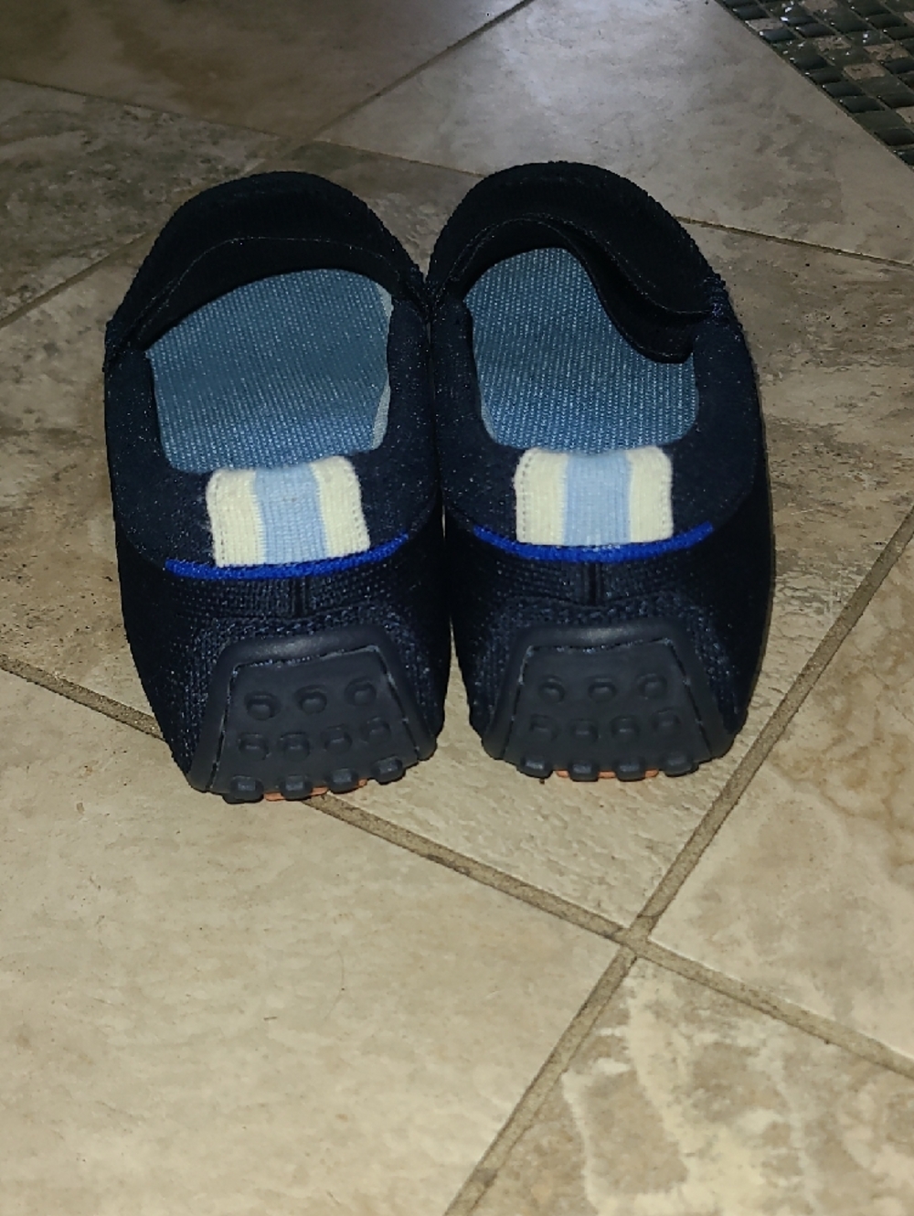 Rothy's Navy Knit Penny Loafers - Women's Slip-On - Picture 4 of 7